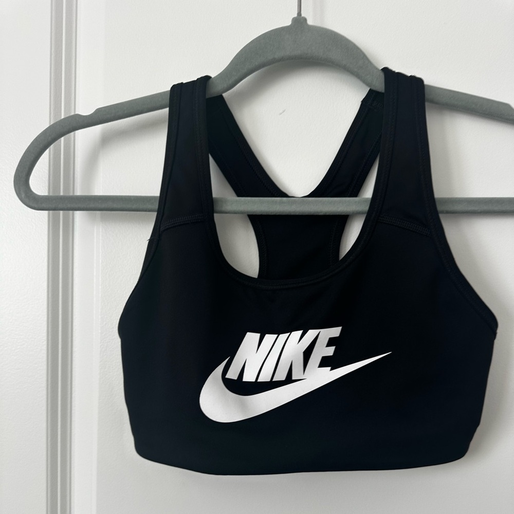 Nike Women's Black and White Sports Bra